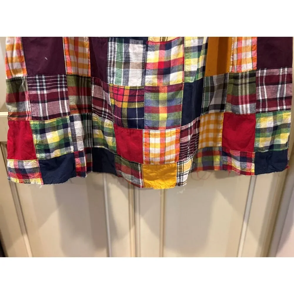 Vintage American Eagle Patchwork Plaid Cotton Skirt - Size 6 - NWT - Picture 6 of 6